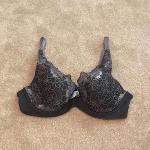 Adore Me Gray Lace Bra